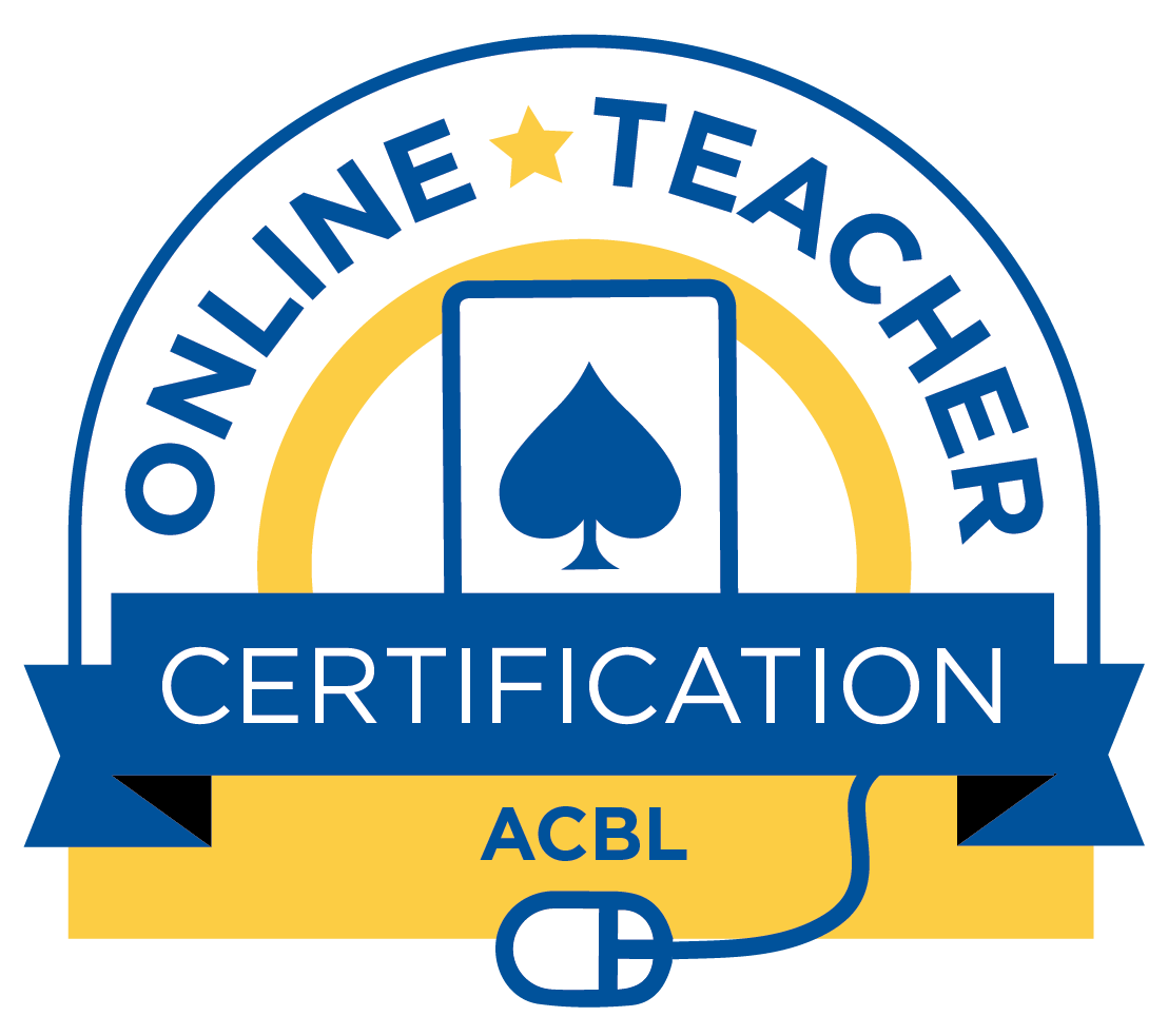 ACBL Online Teacher certification